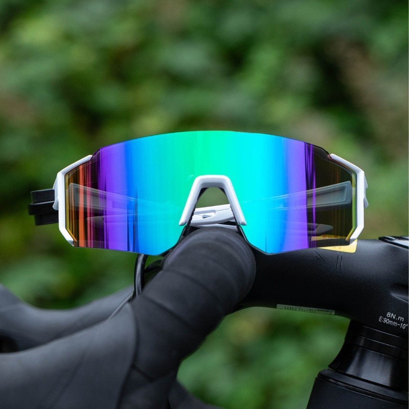 Outdoor Sport Glasses - แว่นกันแดดสำหรับปั่นจักรยานกลางแจ้ง ขนาดใหญ่ ป้องกันรังสียูวี แว่นตาปั่นจักรยาน แว่นกันแดด แว่นตาสำหรับกีฬา