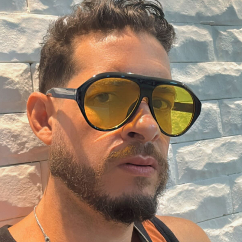 แว่นกันแดดทรงนักบินขนาดใหญ่แฟช - Outdoor Sport Glasses บทวิจารณ์และราคา