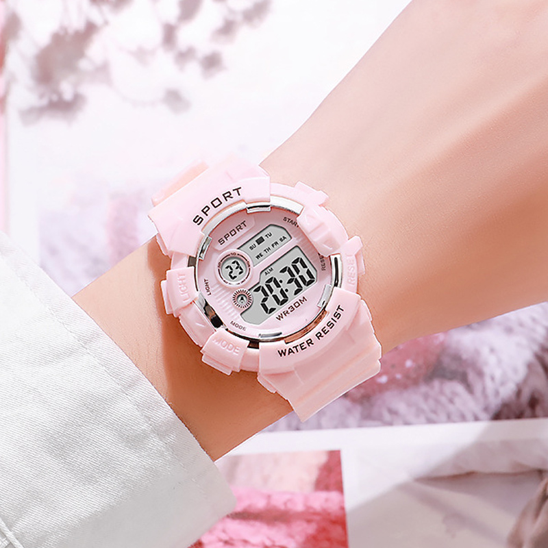 แฟชั่นนาฬิกาเด็กส่องสว่างกันน้ - Outdoor Sport Smart Watch บทวิจารณ์และราคา