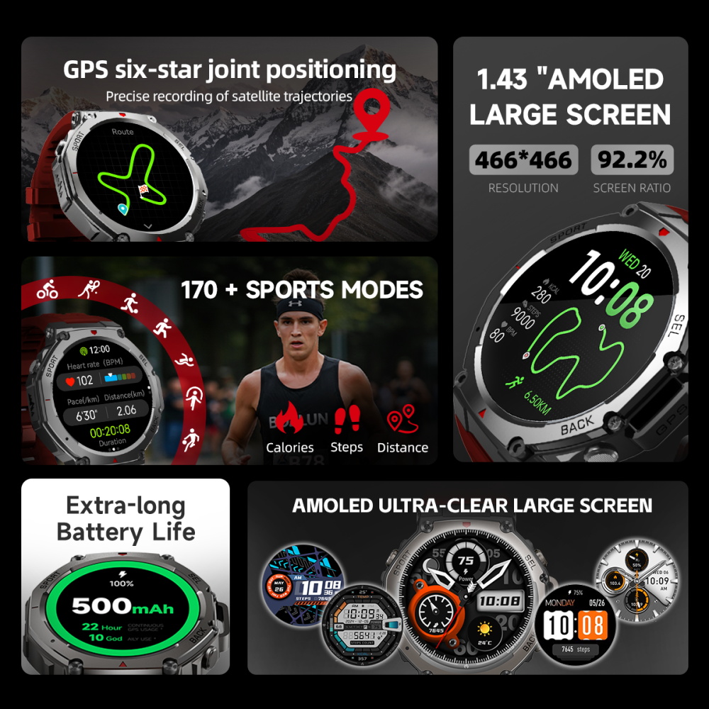 SKMEI นาฬิกาสมาร์ทวอทช์สำหรับเ - Outdoor Sport Smart Watch บทวิจารณ์และราคา