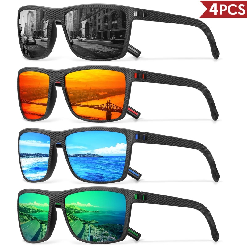 1/3/4 ชิ้นแว่นกันแดดสีสันสดใสส - Outdoor Sport Glasses บทวิจารณ์และราคา