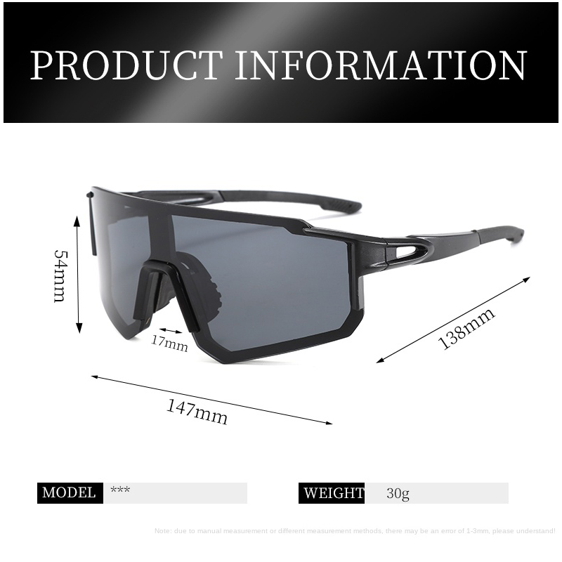 แว่นตาปั่นจักรยานขนาดใหญ่พิเศษ - Outdoor Sport Glasses บทวิจารณ์และราคา